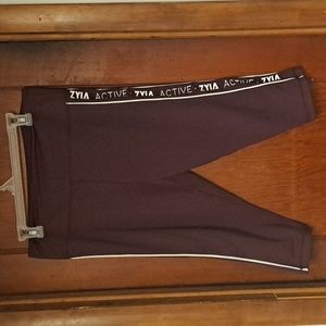 Plum Capri Logo high rise leggings 16-18